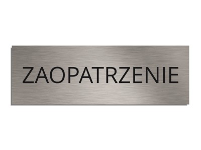 Tabliczka na drzwi ZAOPATRZENIE