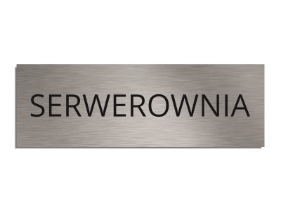 Tabliczka na drzwi SERWEROWNIA