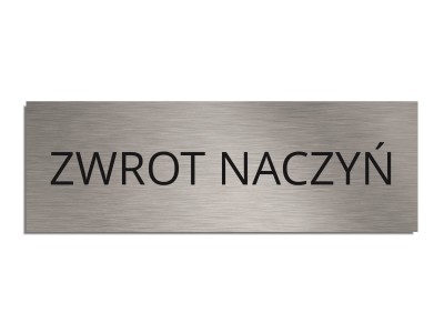 Tabliczka na drzwi ZWROT NACZYŃ