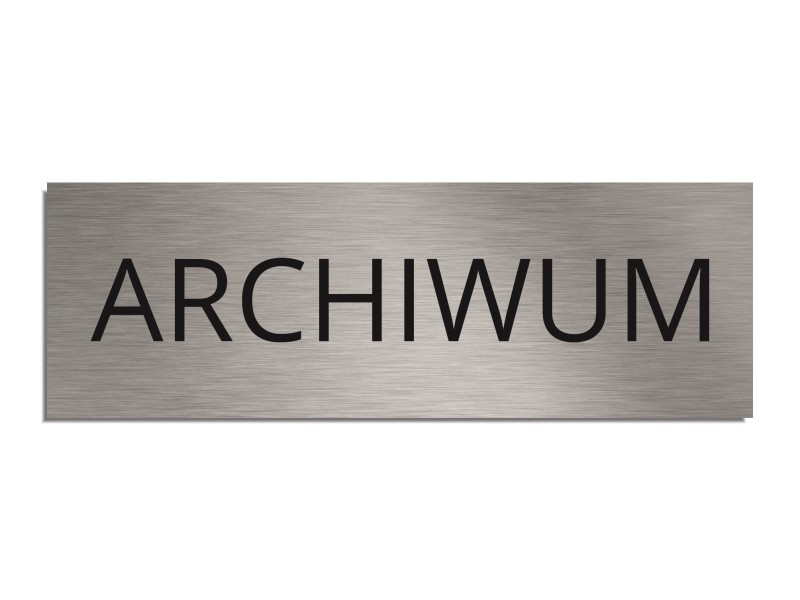 Tabliczka na drzwi ARCHIWUM