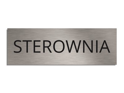 Tabliczka na drzwi STEROWNIA