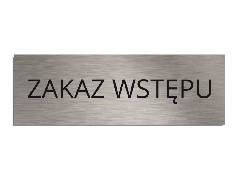 Tabliczka na drzwi ZAKAZ WSTĘPU