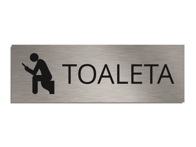 Tabliczka na drzwi TOALETA MĘSKA