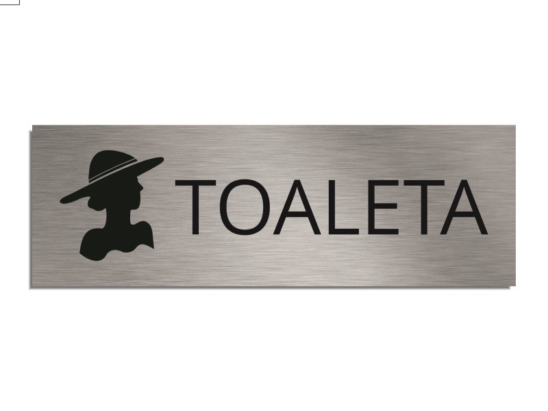 Tabliczka na drzwi TOALETA DAMSKA