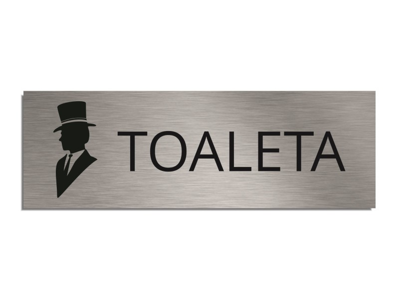 Tabliczka na drzwi TOALETA MĘSKA