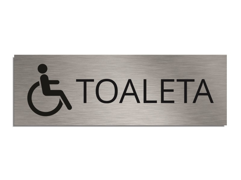 Tabliczka na drzwi TOALETA DLA INWALIDÓW