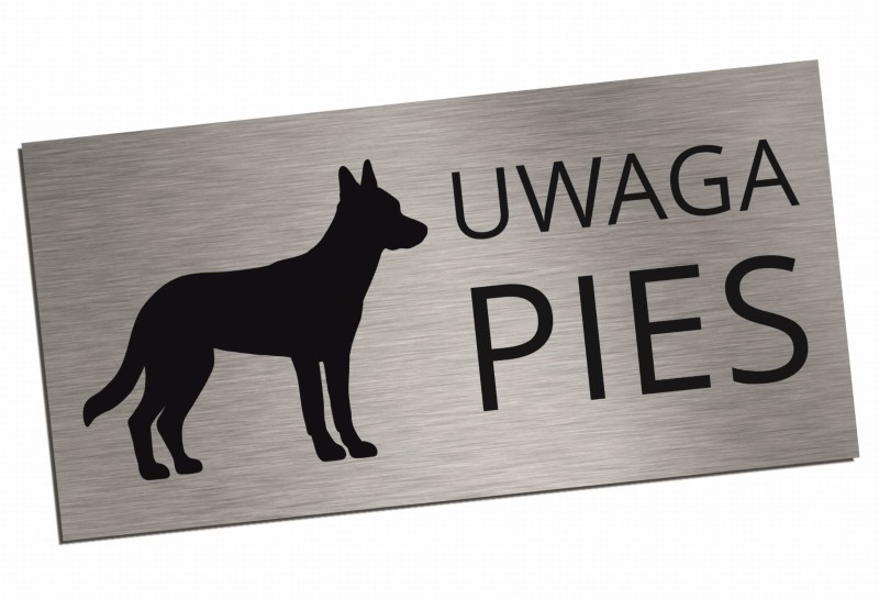 Tabliczka UWAGA PIES