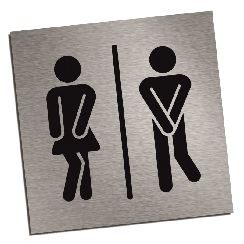 Tabliczka na drzwi TOALETA DAMSKO-MĘSKA