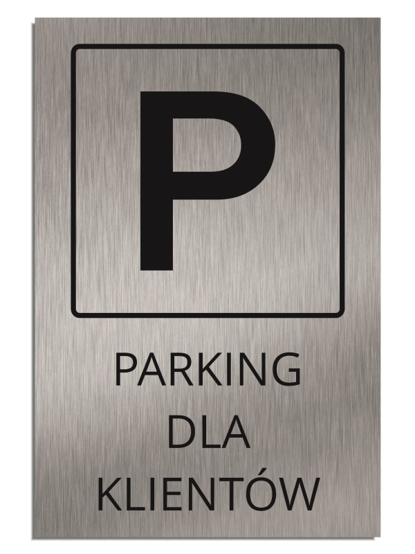 Tabliczka PARKING DLA KLIENTÓW 20x30cm