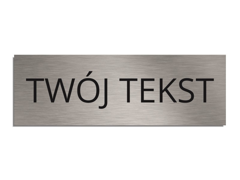 Tabliczka na drzwi z dowolnym tekstem