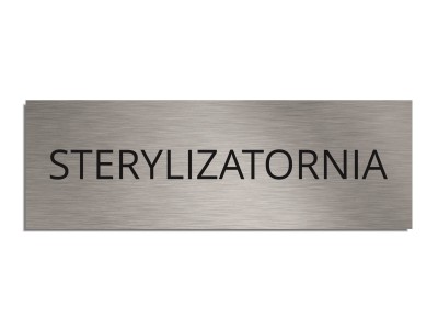 Tabliczka na drzwi STERYLIZATORNIA