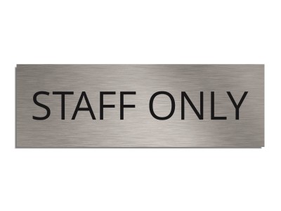 Tabliczka na drzwi STAFF ONLY