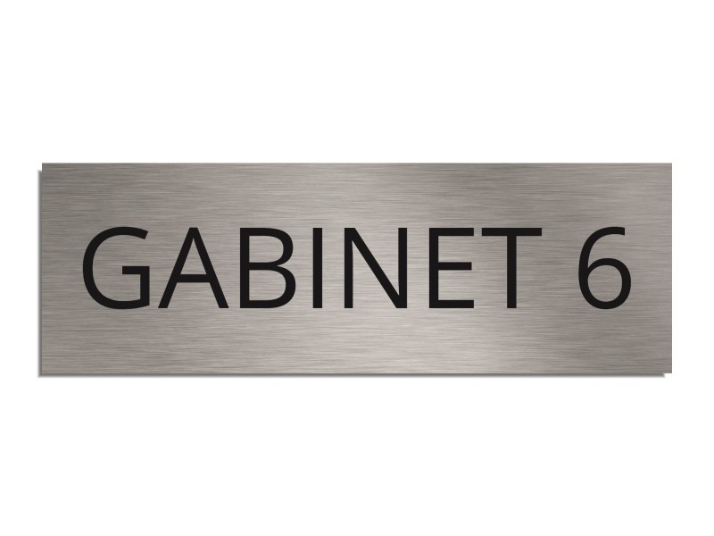 Tabliczka na drzwi GABINET 6