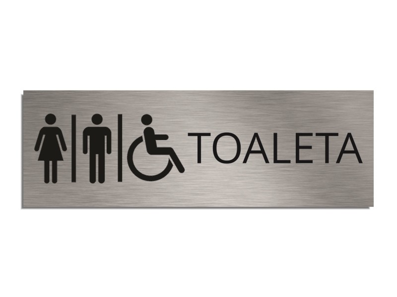 Tabliczka na drzwi TOALETA