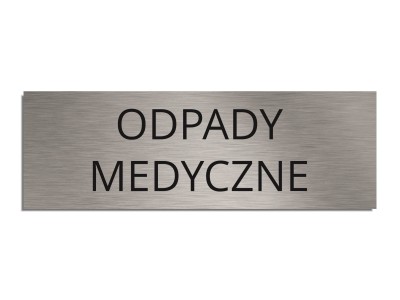 Tabliczka ODPADY MEDYCZNE