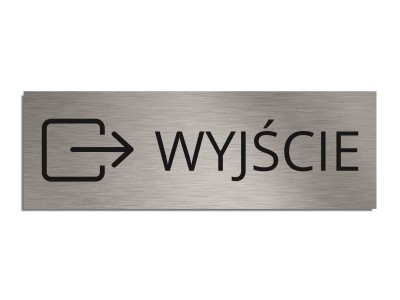 Tabliczka na drzwi WYJŚCIE
