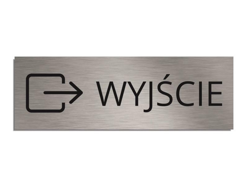 Tabliczka na drzwi WYJŚCIE