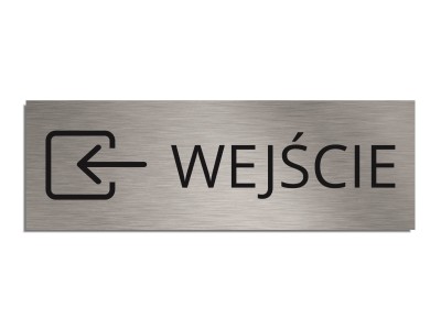 Tabliczka na drzwi WEJŚCIE