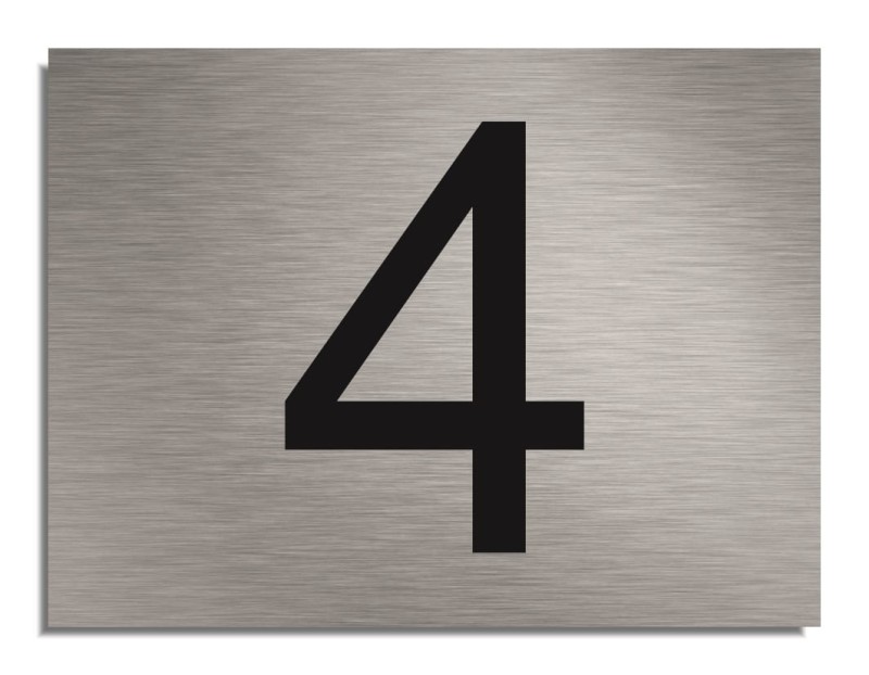 Numer na drzwi szafkę cyfra tabliczka 4x6cm