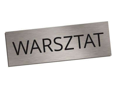 Tabliczka na drzwi WARSZTAT