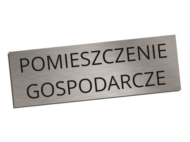 Tabliczka na drzwi POMIESZCZENIE GOSPODARCZE