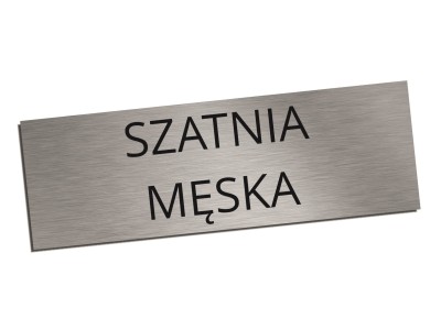 Tabliczka na drzwi SZATNIA MĘSKA