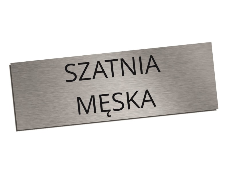 Tabliczka na drzwi SZATNIA MĘSKA