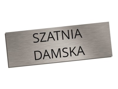 Tabliczka na drzwi SZATNIA DAMSKA